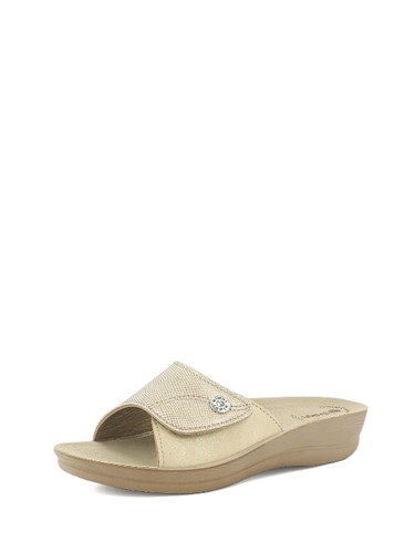 Ciabatte comfort donna oro
