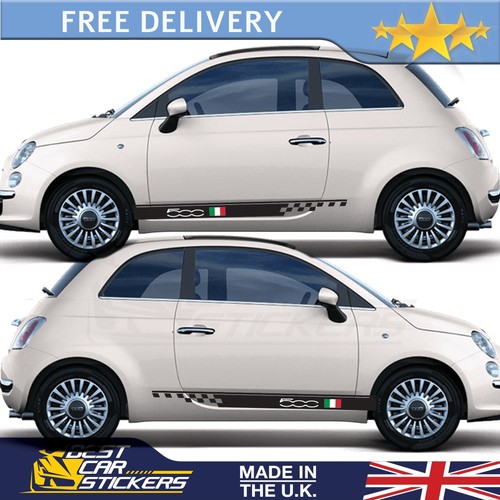 Per fiat 500 strisce laterali - per,
