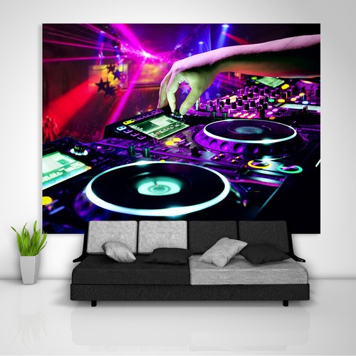 Arazzo musica discoteca arte