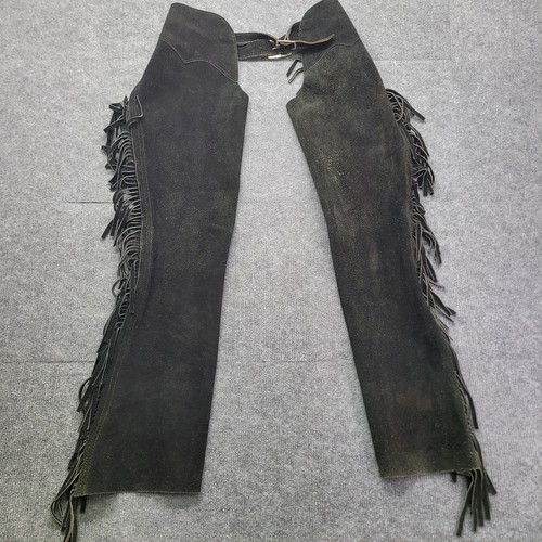 Chaps pelle scamosciata frange