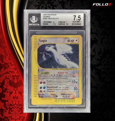 Carta pokemon lugia crystal - pokemon, de