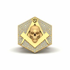 Massonico anello teschio - massonico,