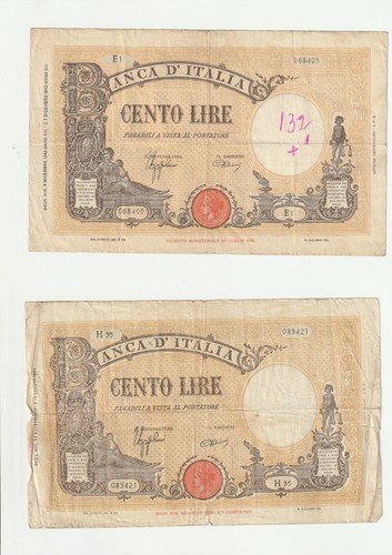 Regno italia 100 lire - x,
