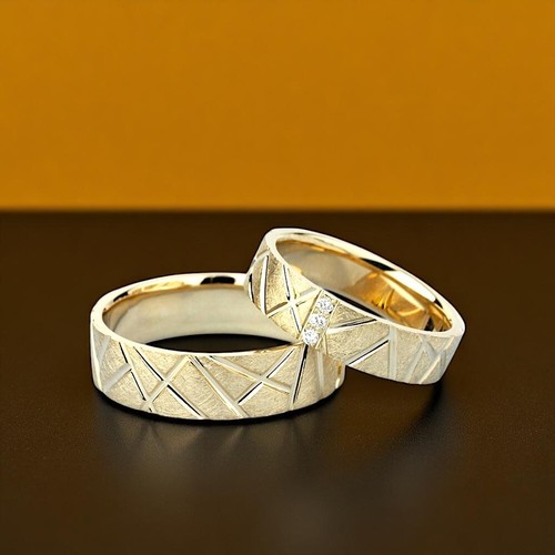 Fede nuziale coppia - , diamante