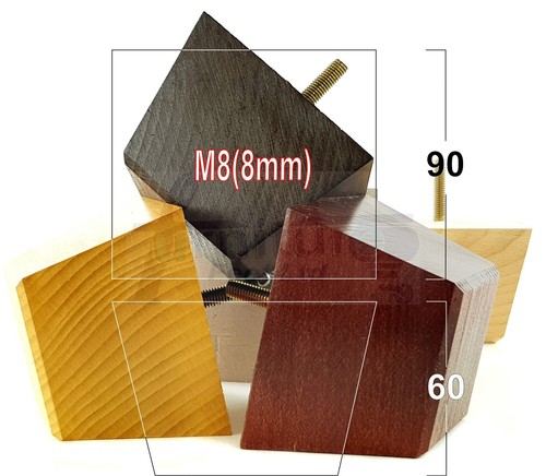 Mobili legno gambe - 4x, in