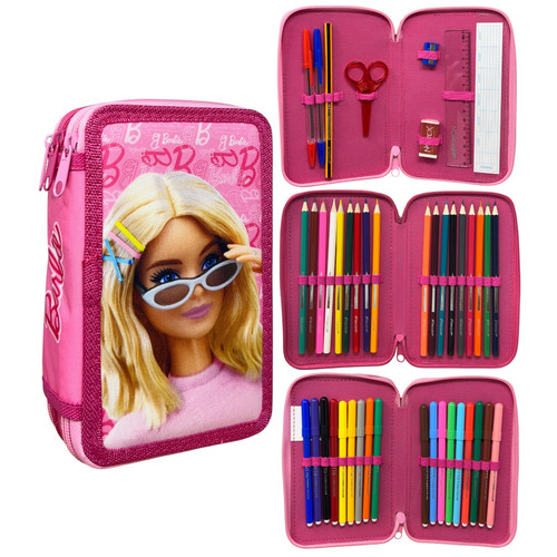 Astuccio multiscomparto barbie - astuccio,