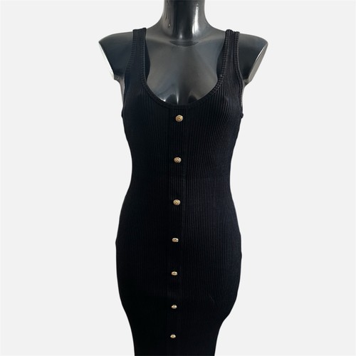 Balmain robe fourreau - fourreau, noire