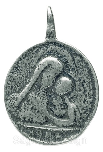 Medaglia madonna bambino - madonna,