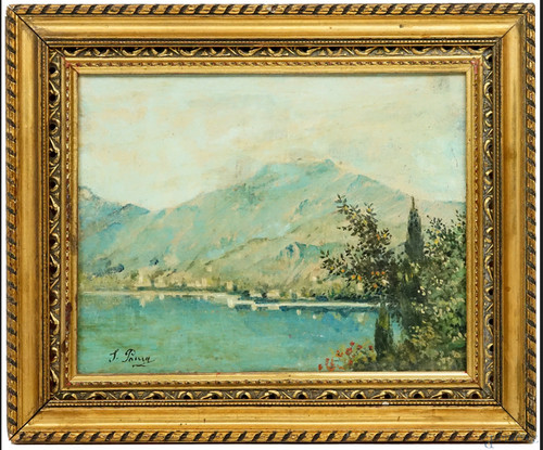 Dipinto olio tela - su, applicata