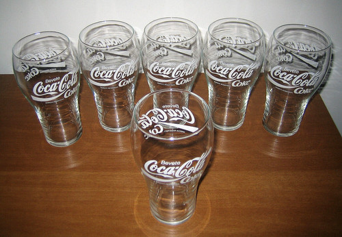 Set bicchieri coca - coca, cola