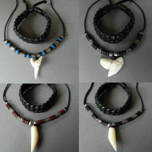 Collana ciondolo denti resina