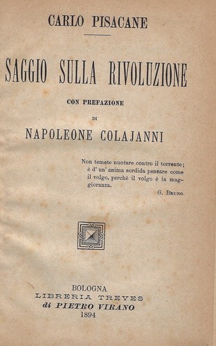 Pisacane carlo saggio sulla - pisacane,