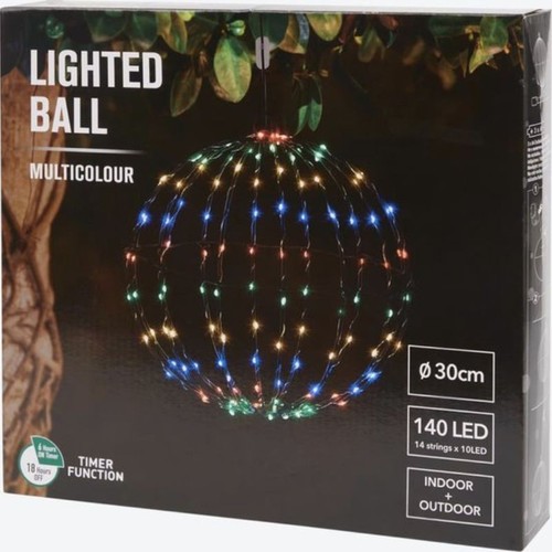 Sfera led colorata ø30cm con - Ø30cm,