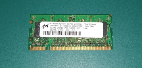 1x512mb memoria ram ddr2 - 1x512mb,