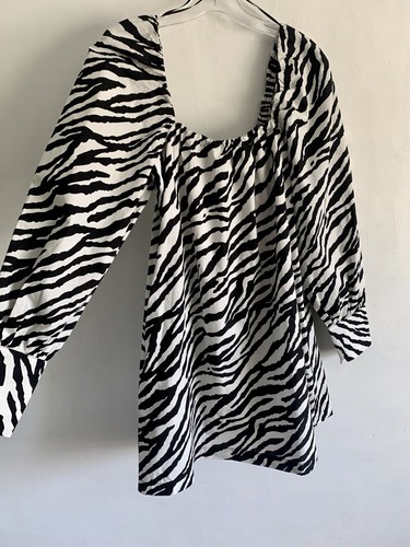 Zara abito corto bianco nero - abito,