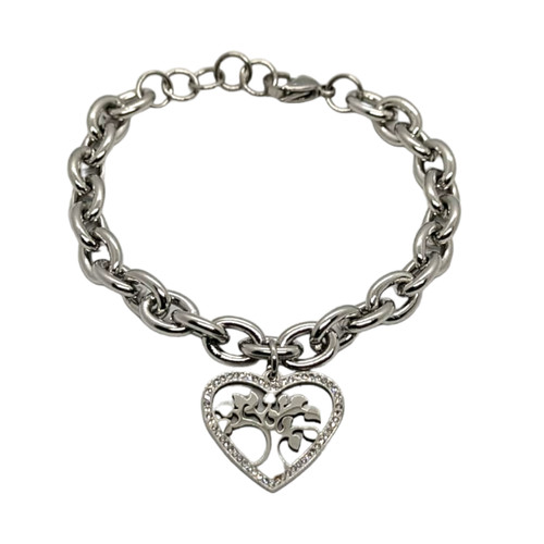 Bracciale donna acciaio cuore - donna,