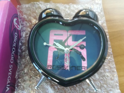 Orologio sveglia cuore milan - sveglia,