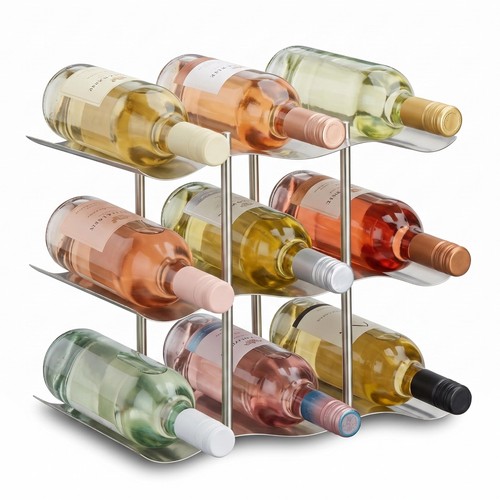Relaxdays portabottiglie per - , 9