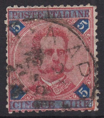Regno italia 1891 umberto - regno, d'italia