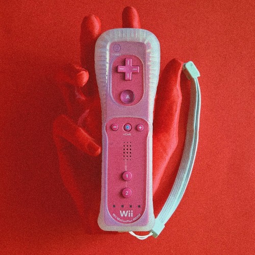Telecomando ufficiale wii rosa - telecomando,