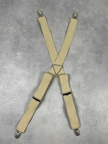 Bretelles vintage beige