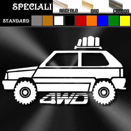Adesivo sticker fiat panda 4x4 - adesivo,