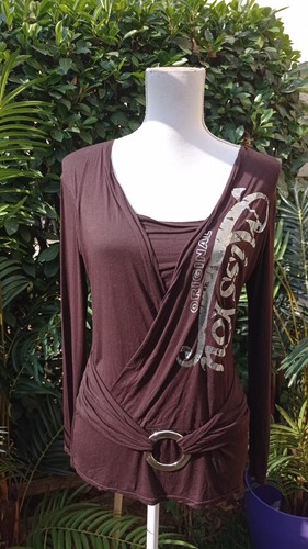 Maglia manica lunga marrone - manica, tg