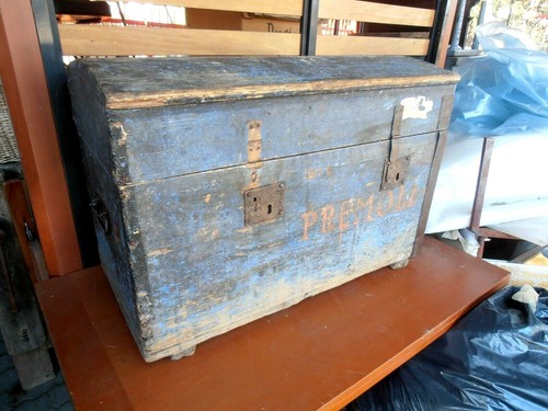 Vintage baule legno - in,