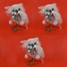 Gufo bianco uccello per albero