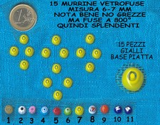 15 murrine di murano cotte