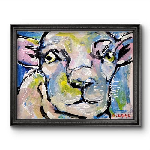 Quadro pecora astratto - quadro,