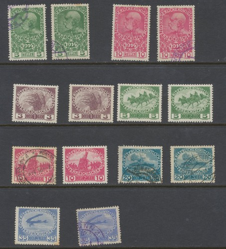 Francobolli austria 1914 1915 - austria, 1914-1915