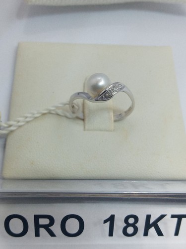 Anello oro bianco carati - bianco, 18
