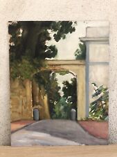 Quadro vintage -Porticato- dipinto a olio su masonite