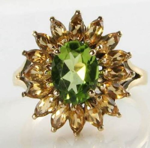 Anello floreale art déco - art, in