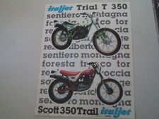 advertising Pubblicità 1984 MOTO ITALJET TRIAL 350 T/SCOTT 350 TRAIL