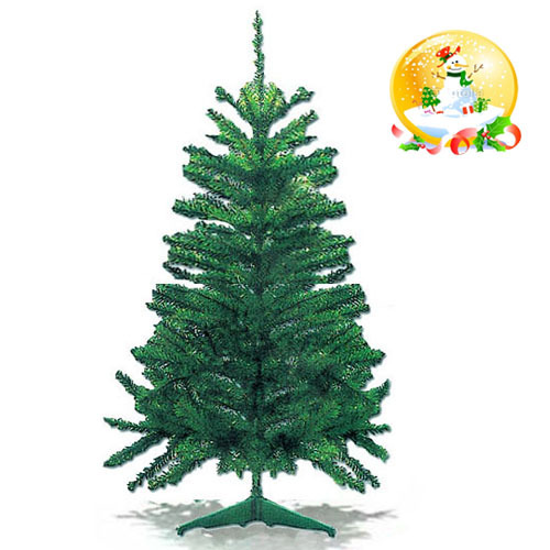 Albero natale verde - verde, nevada