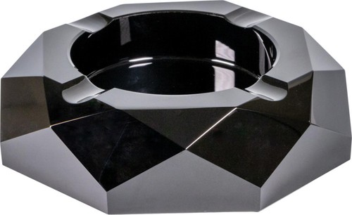 Posacenere cristallo nero - posacenere,