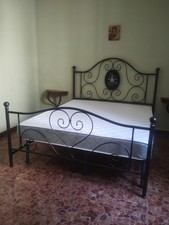 letto in ferro battuto completo di materasso lattice nuovo 