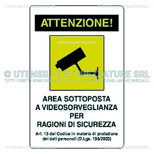 Cartello videosorveglianza - cartello,