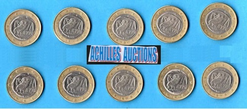 Set monete greche 1 - da, 1€