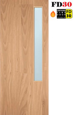 PREMDOR Porta interna ufficio prefinita rovere 1L trasparente vetrata laterale FD30+Consegna