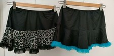 2 Mini Skirt 2 Mini Gonna Gothic Lolita Dark Punk Goa Fluo TG S/M 