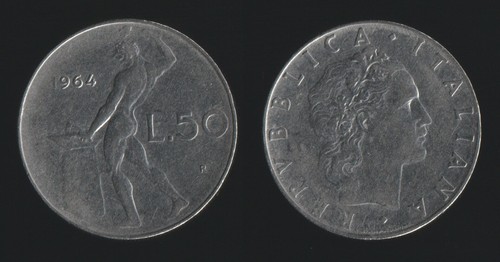 Lire 1964 vulcano - 50, italia