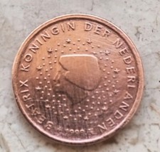 Moneta da 2 centesimi 1999 Olanda molto rara da trovare 