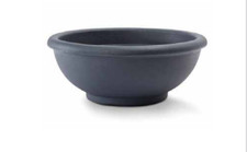 Vaso Ciotola Liscia Con Bordo in Resina Ø40/50/60/70cm Giardino Piante