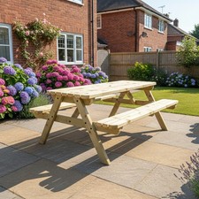 Set panca da picnic in legno