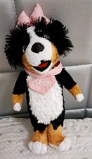 Peluche pupazzo mascotte Mirabilandia cane cagnolina bovaro del bernese Fanny 