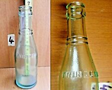 VECCHIA BOTTIGLIA VETRO GAZZOSA BIBITE TRINACRIA BOTTIGLIE VINTAGE COLLEZIONE