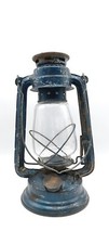 Vecchia Lanterna da Minatore Oil Lantern Petrolio Ferro Europa Vintage H.31CIRCA